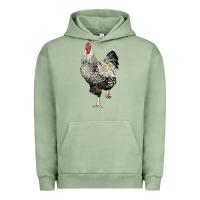 Pigment Oil Green wyandotte rooster Urban Hoodie - LillyAllenDesigns