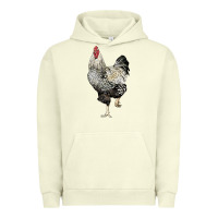 Pigment Pistachio wyandotte rooster Urban Hoodie - LillyAllenDesigns