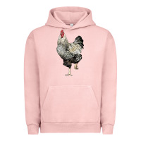Pigment Salmon wyandotte rooster Urban Hoodie - LillyAllenDesigns