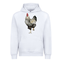 White wyandotte rooster Urban Hoodie - LillyAllenDesigns