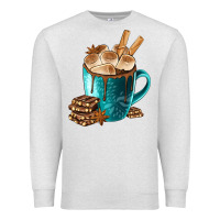 Oatmeal Heather Chocolate And Coffee Premium Sweatshirt - FaDigitalArtStudio