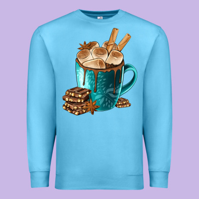 Chocolate And Coffee Premium Sweatshirt Designed By Fadigitalartstudio