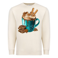 Sandshell Chocolate And Coffee Premium Sweatshirt - FaDigitalArtStudio