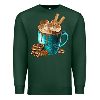 Sports Green Chocolate And Coffee Premium Sweatshirt - FaDigitalArtStudio