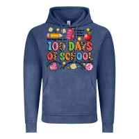 Vintage Denim 100 days of school Vintage Hoodie - Artiststas