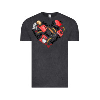 Vintage Black bake tools heart Vintage Tee - Artiststas