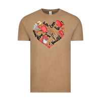 Vintage Coffee bake tools heart Vintage Tee - Artiststas