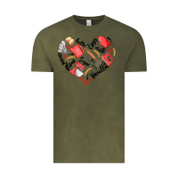 Vintage Olive bake tools heart Vintage Tee - Artiststas