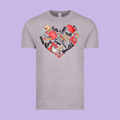 Bake Tools Heart Vintage Tee Designed By Artiststas