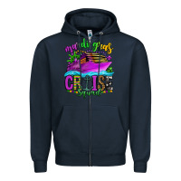 Navy mardi gras cruise squad Zipper Hoodie - OliviaCreatesArt