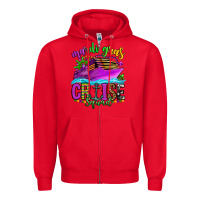 Red mardi gras cruise squad Zipper Hoodie - OliviaCreatesArt