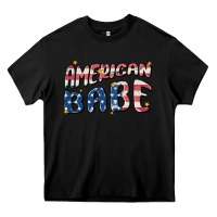 Black American babe Heavy Core Tee - MaliasSmallBusiness
