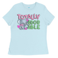 Baby Blue totally adorable Ladies Tee - MaliasSmallBusiness