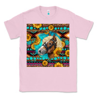 Bubblegum Pink Haflinger Horse Aztec Classic Tee - LillyAllenDesigns