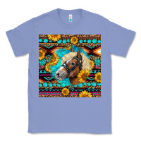 Colony Blue Haflinger Horse Aztec Classic Tee - LillyAllenDesigns