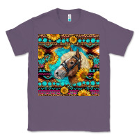 Lavender Haflinger Horse Aztec Classic Tee - LillyAllenDesigns