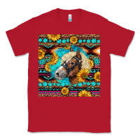 Red Haflinger Horse Aztec Classic Tee - LillyAllenDesigns