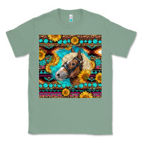 Sage Haflinger Horse Aztec Classic Tee - LillyAllenDesigns