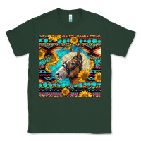 Sports Green Haflinger Horse Aztec Classic Tee - LillyAllenDesigns