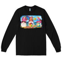 Black summer gnomes Long Sleeve Tee - NancyCooperArtShop
