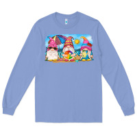 Colony Blue summer gnomes Long Sleeve Tee - NancyCooperArtShop