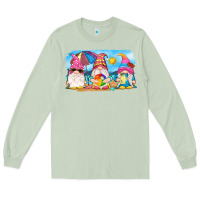 Matcha summer gnomes Long Sleeve Tee - NancyCooperArtShop