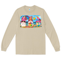 Mushroom summer gnomes Long Sleeve Tee - NancyCooperArtShop