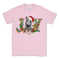 Bubblegum Pink Russian Blue Cat Joy Classic Tee - LillyAllenDesigns