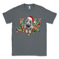 Charcoal Heather Russian Blue Cat Joy Classic Tee - LillyAllenDesigns