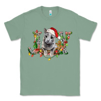 Sage Russian Blue Cat Joy Classic Tee - LillyAllenDesigns