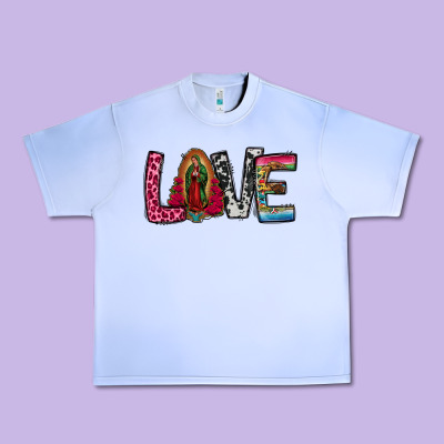 Our Lady Of Guadalupe Love Urban Heavy Tee Designed By Jasminsmagicworld