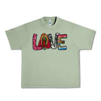 Oil Green our lady of guadalupe love Urban Heavy Tee - Jasminsmagicworld