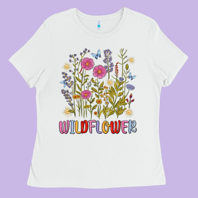 Wildflower Malias Ladies Tee Designed By Maliassmallbusiness