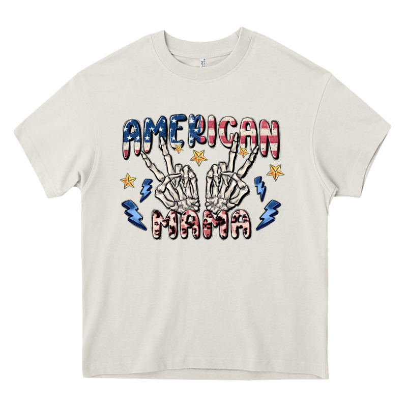 American Mama Heavy Core Tee by MaliasSmallBusiness | Teevron