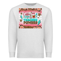 Oatmeal Heather coffee gives me teacher powers tumbler Premium Sweatshirt - BundleAndBundleShop