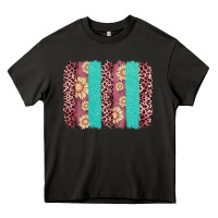 Asphalt valentine's day floral leopard brushstroke Heavy Core Tee - AdoDesignShop
