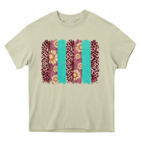 Mossy valentine's day floral leopard brushstroke Heavy Core Tee - AdoDesignShop
