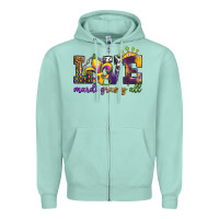 Seafoam love. ardi gras y'all Zipper Hoodie - OliviaCreatesArt