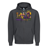 Smoke love. ardi gras y'all Zipper Hoodie - OliviaCreatesArt