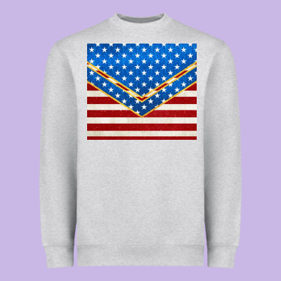 Glitter American Flag Heavyweight Sweatshirt Designed By Tumblerdesignbyshophia