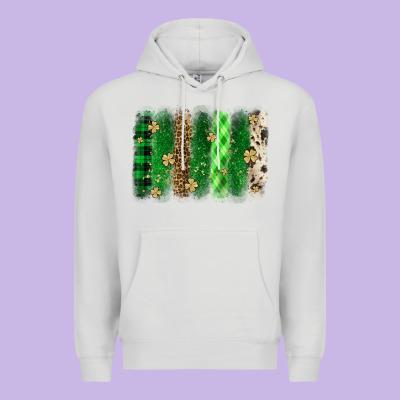 St. Patrick's Day Brushstroke Premium Hoodie Designed By Oliviacreatesart