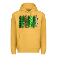 Mustard St. Patrick's Day brushstroke Premium Hoodie - OliviaCreatesArt