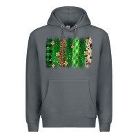 Rock St. Patrick's Day brushstroke Premium Hoodie - OliviaCreatesArt