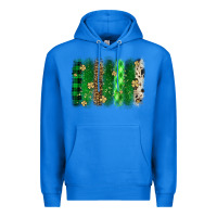 True Royal St. Patrick's Day brushstroke Premium Hoodie - OliviaCreatesArt