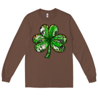 Chestnut shamrock with leopard and cowhide Long Sleeve Tee - NancyCooperArtShop