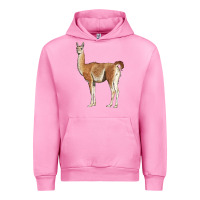 Fuchsia Pink guanaco llama Urban Hoodie - LillyAllenDesigns