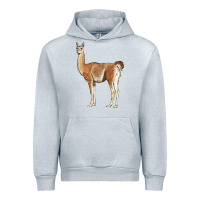 Heather Grey guanaco llama Urban Hoodie - LillyAllenDesigns