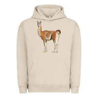 Pigment French Oak guanaco llama Urban Hoodie - LillyAllenDesigns