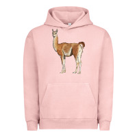 Pigment Salmon guanaco llama Urban Hoodie - LillyAllenDesigns