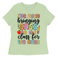 Matcha i ve been bringing sass to the class for 100 days Ladies Tee - MaliasSmallBusiness